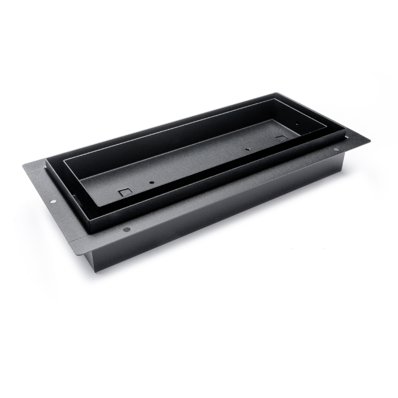 Fittes flush mount floor vent in black